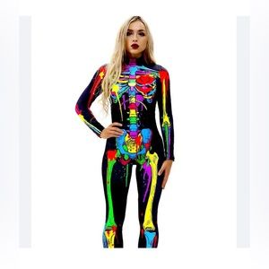 Skeleton onesie costume